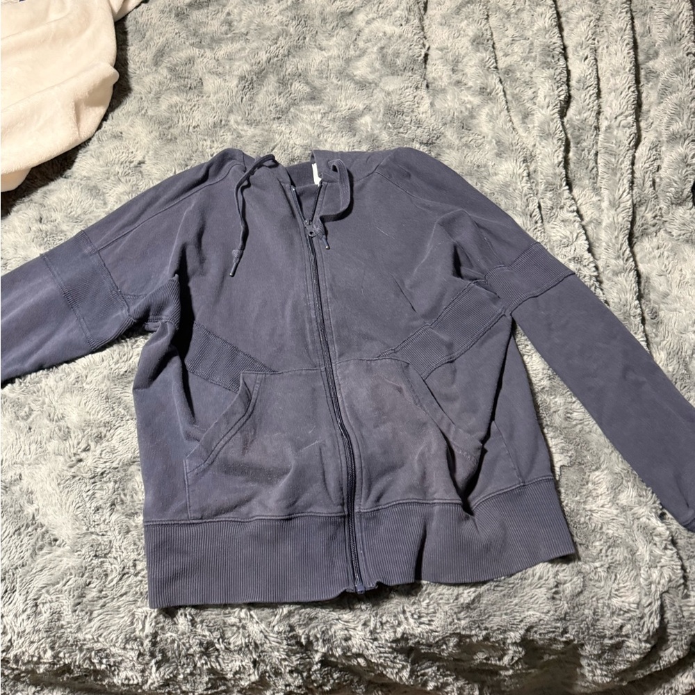 woman’s aerie Navy Blue Zip-Up Hoodie